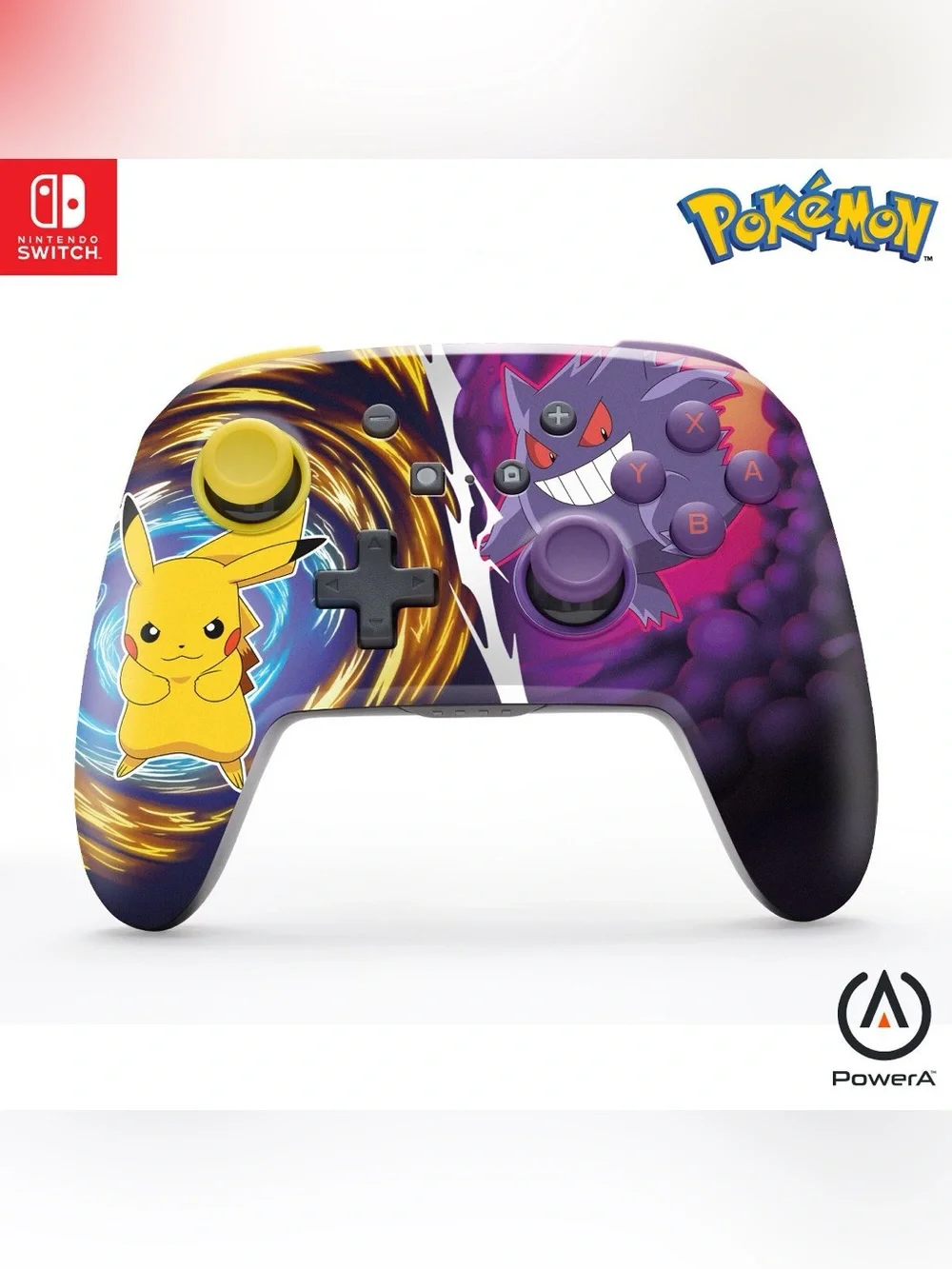 Pikachu Vs. Gengar Enhanced Wireless Controller-Nintendo Switch